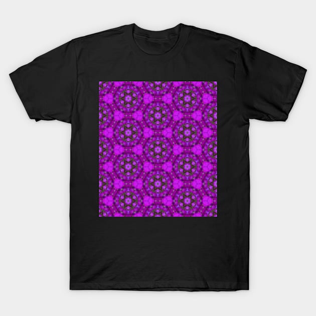 Purple flower pattern T-Shirt by DentistArt2022